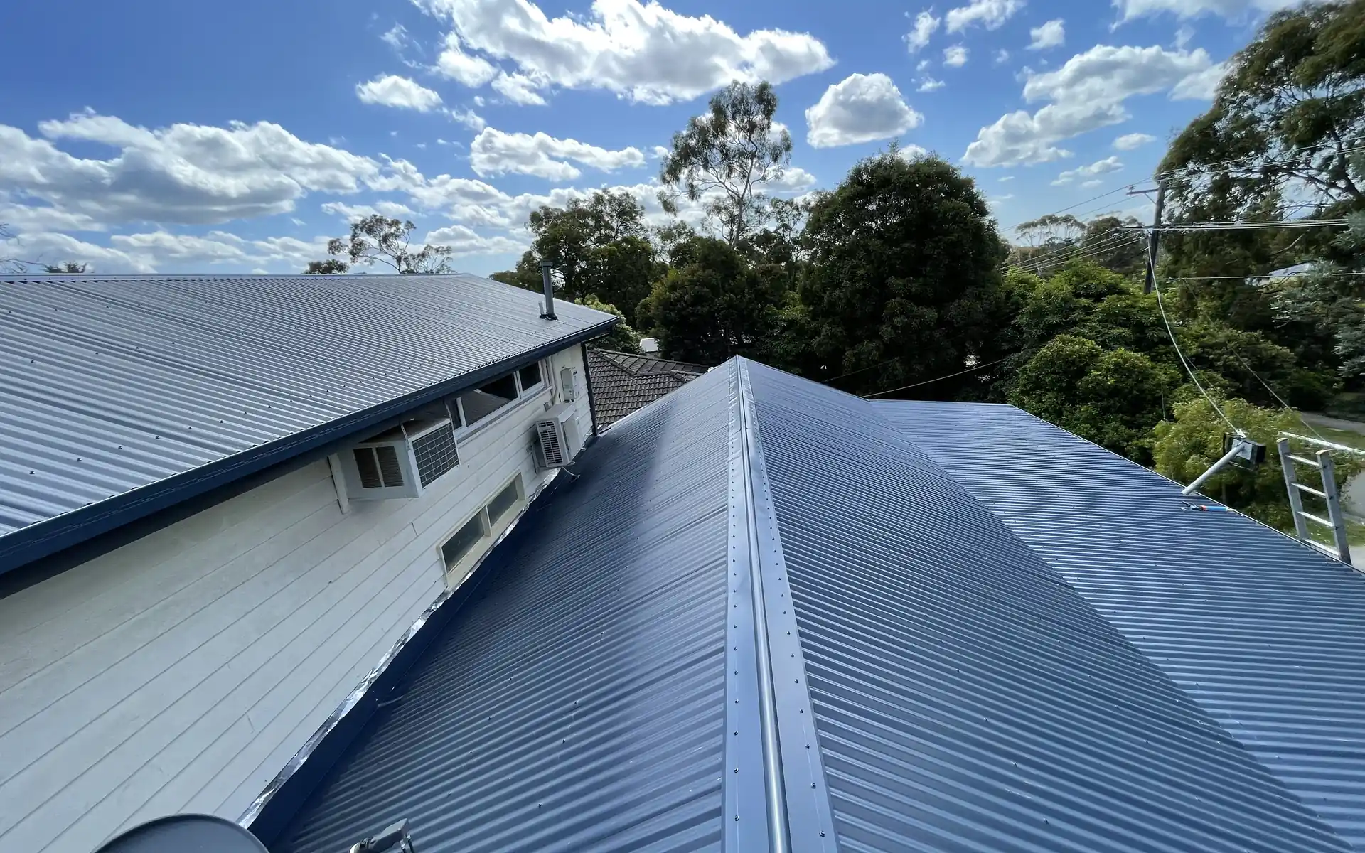 Completed metal roof on a home in Melbourne South East