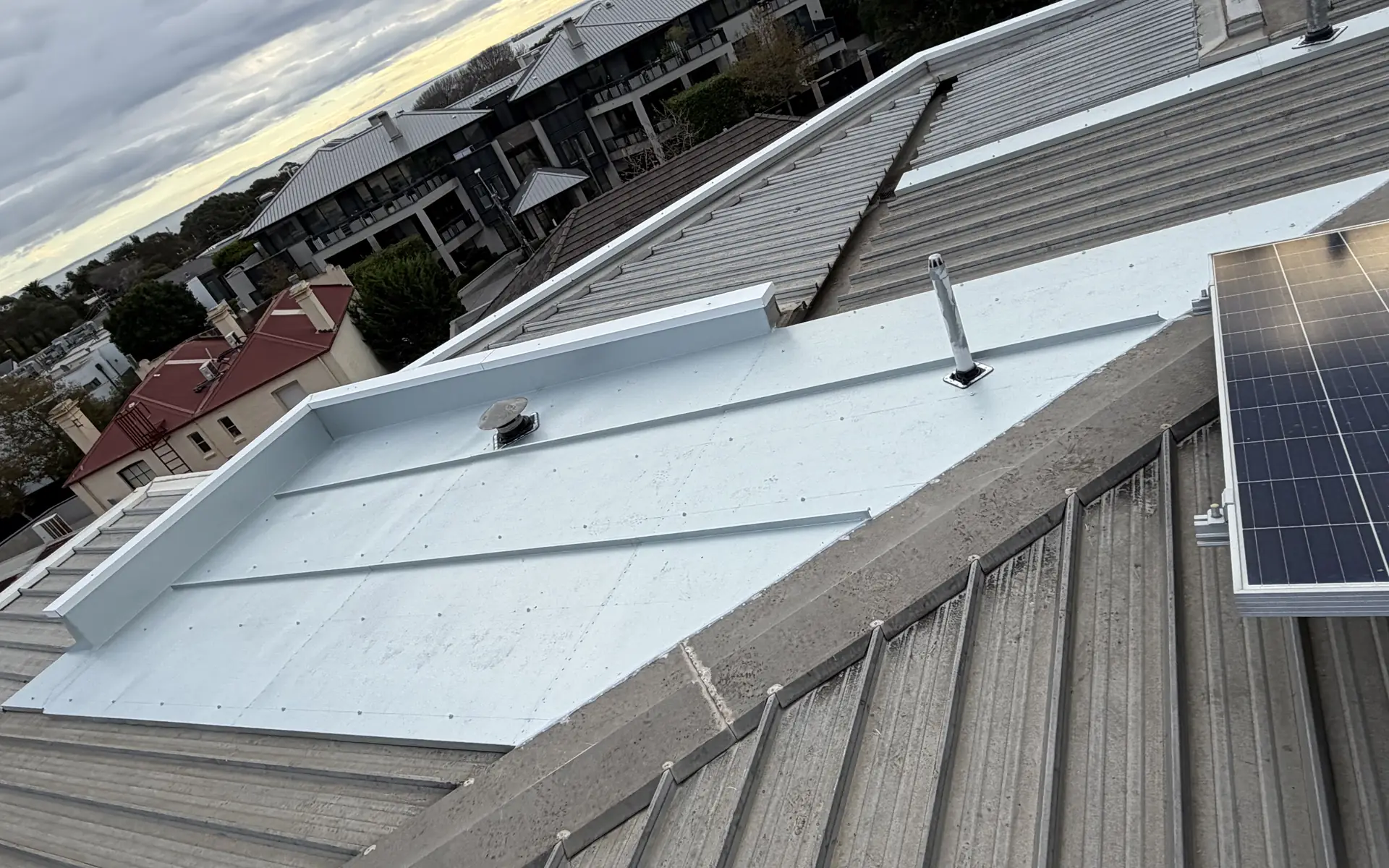 Low pitch commercial roof in Mulgrave