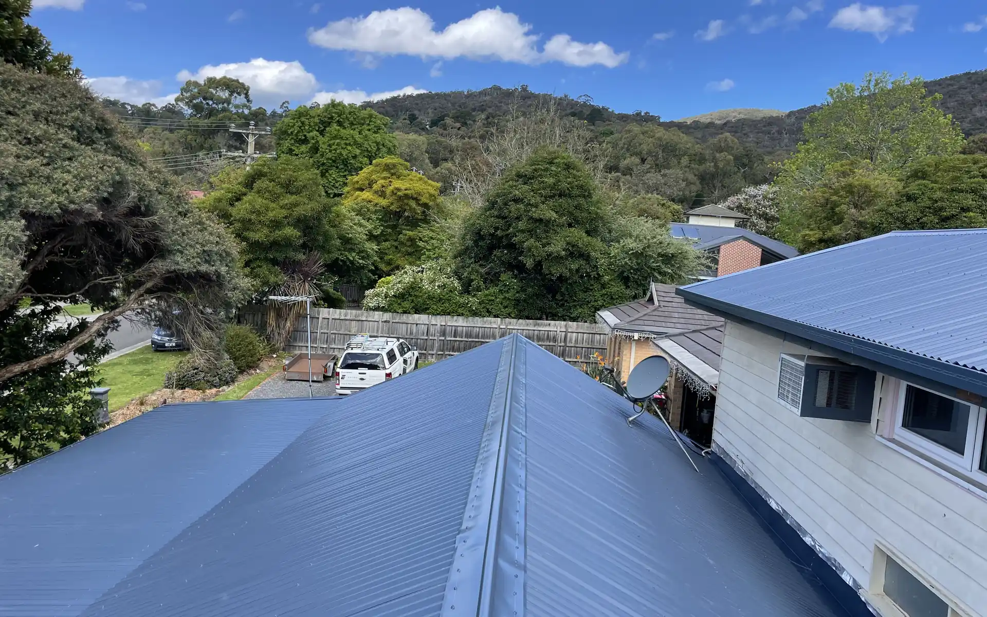 New Colorbond metal roof on a Melbourne home